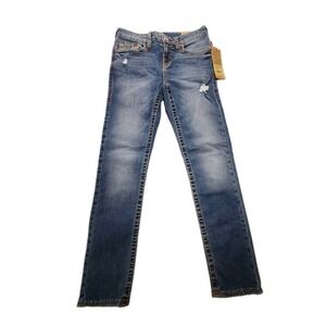 True Religion Junior Girls Size 14 Skinny NWT $119.00 Thick Stitch‎ Stretch USA